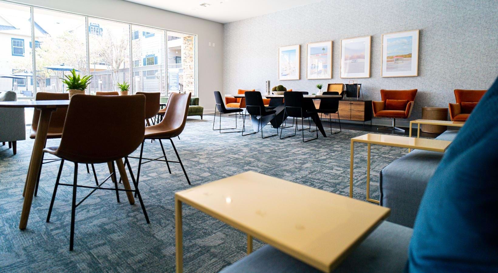 Take advantage of all The Reserve at Walnut Creek has to offer clubhouse with seating areas throughout